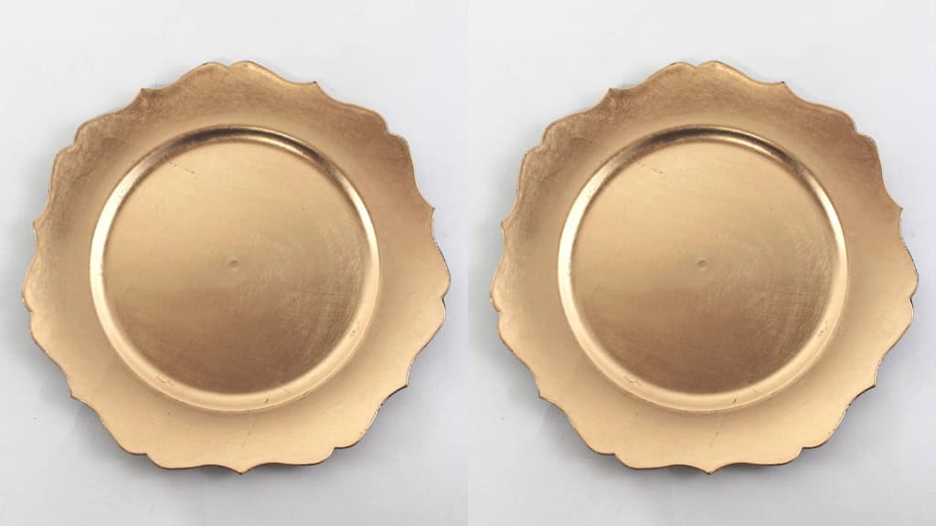13" Gold Charger Plate