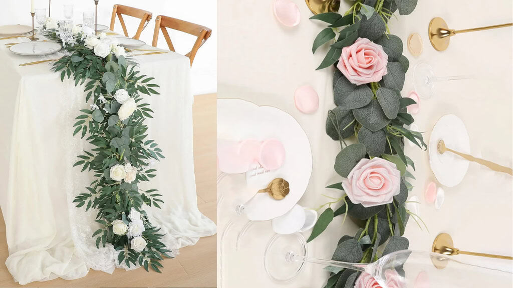 6.6FT Artificial Eucalyptus Garland