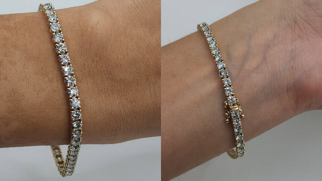 7 Ct Lab-Grown Diamond Tennis Bracelet