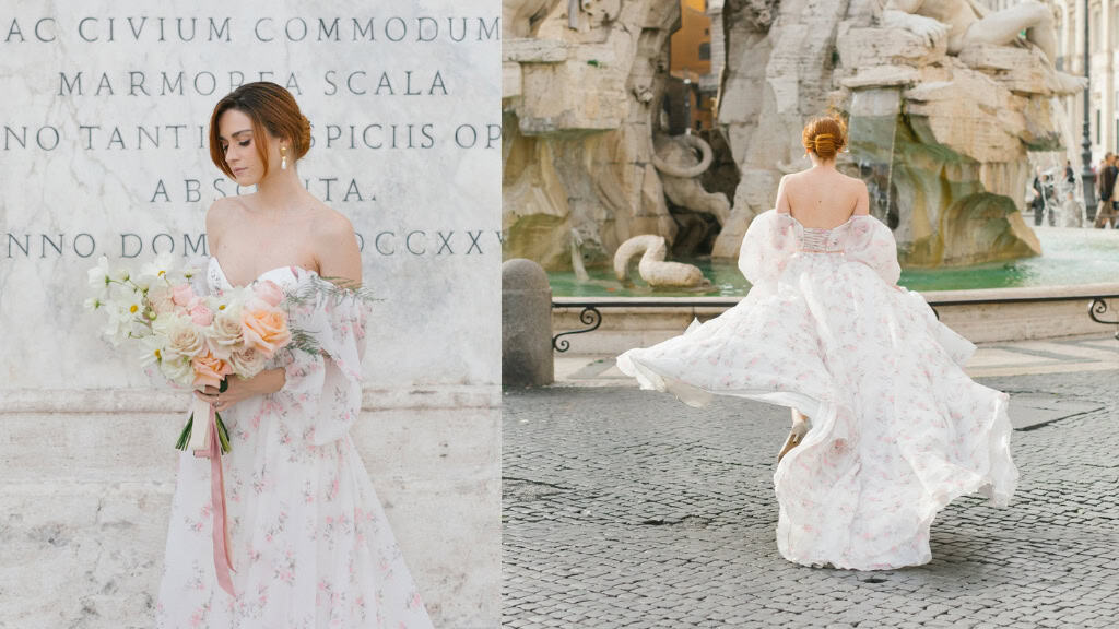 Bellamy Organza Off-Shoulder Bridal Set