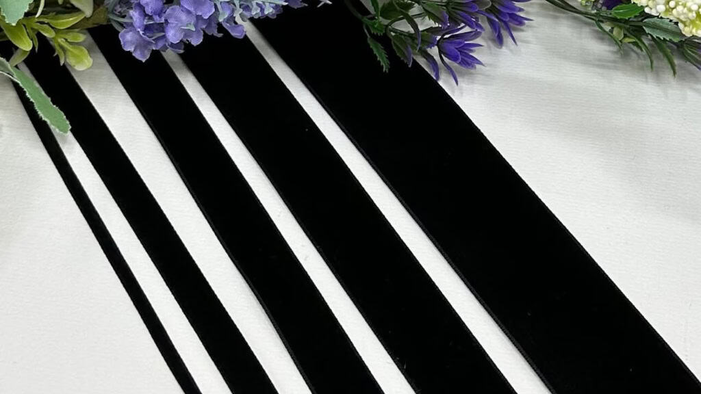 Luxury Black Velvet Ribbon