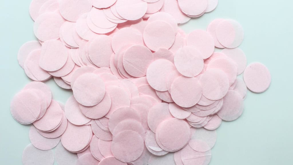 Blush Pink Circle Confetti