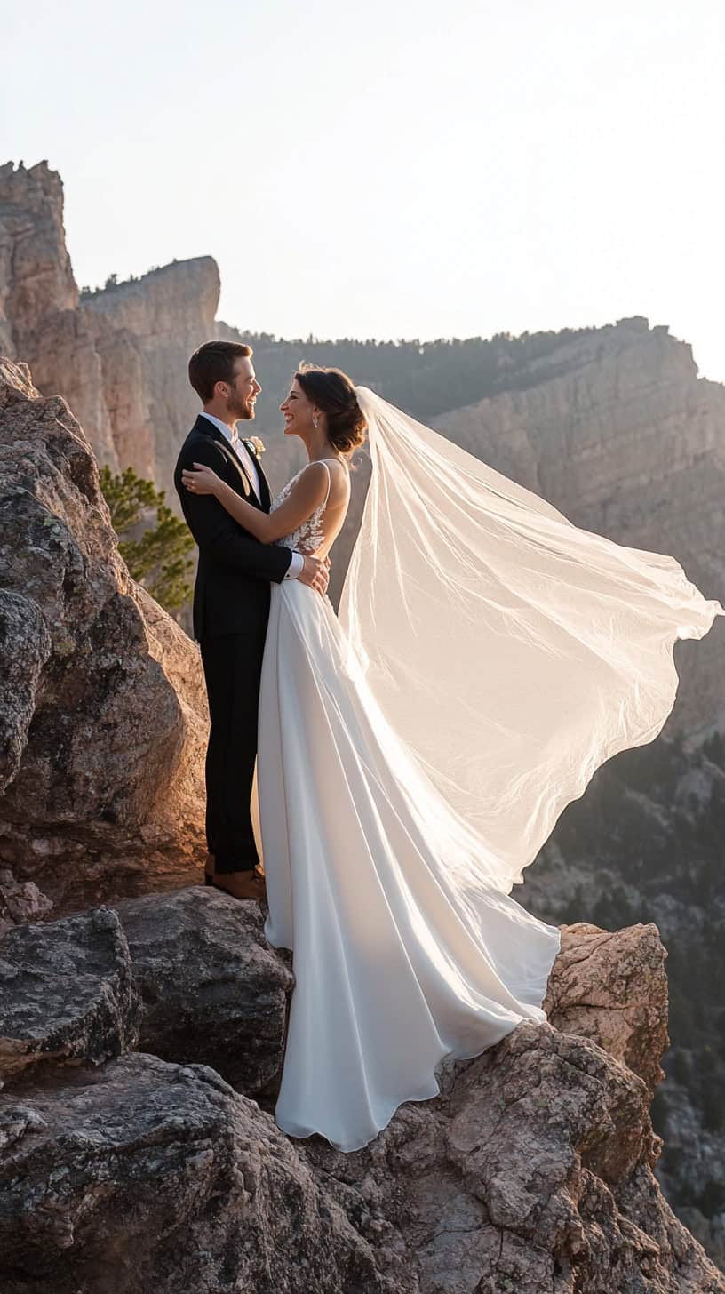 Candid Moments on the Cliffside