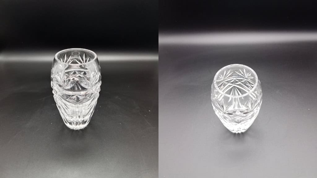 Clear Lead Crystal Bud Vase