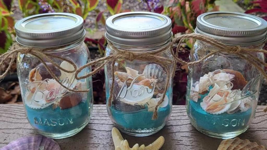 Coastal Fairy Light Jars
