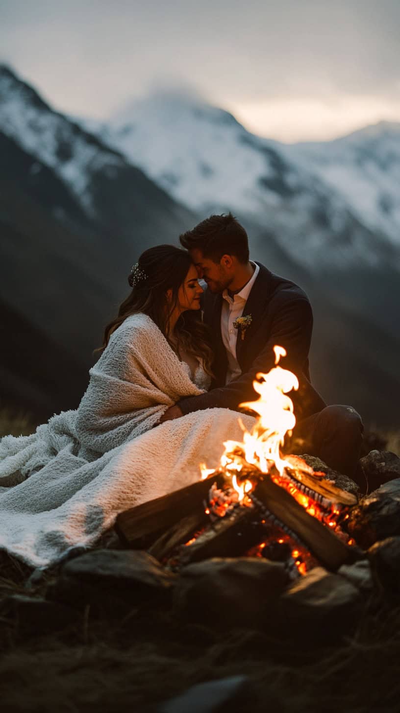 Cuddled by the Bonfire