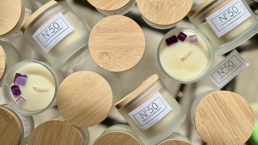 Organic Soy Wax Candle Wedding Favor