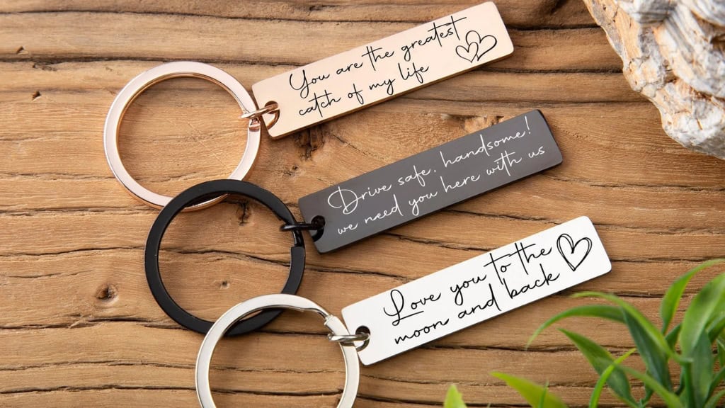 Custom Stainless Steel Engraved Keychain
