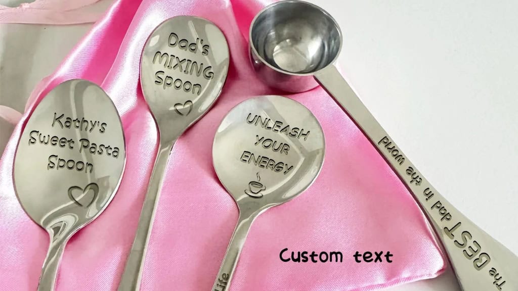 Custom Engraved Steel Spoons