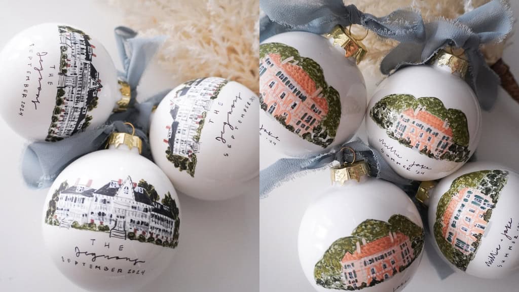 Custom Painted Portrait Ornament