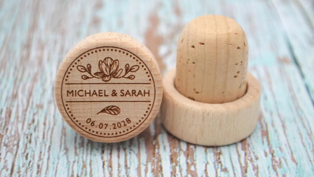 Custom Wood Wine Corks and Stoppers