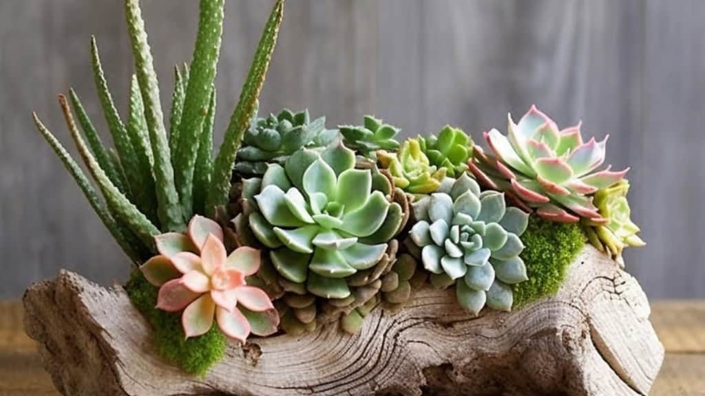 Driftwood Succulent Planter