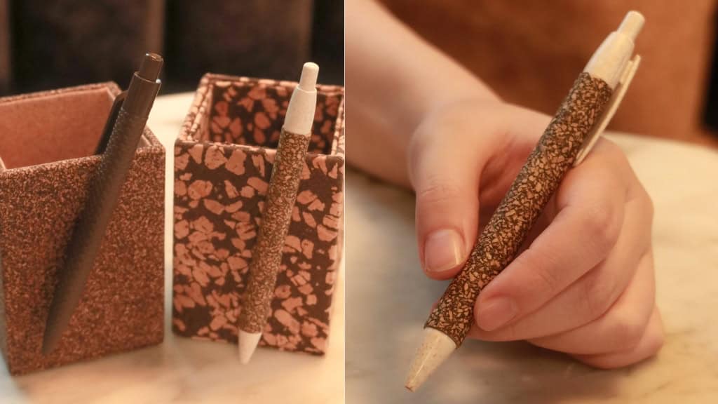 Eco-Friendly Handmade Coffee Grounds Pen