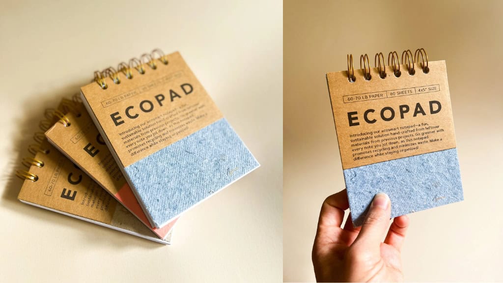 Eco-Friendly Ecopads Handmade Notepads