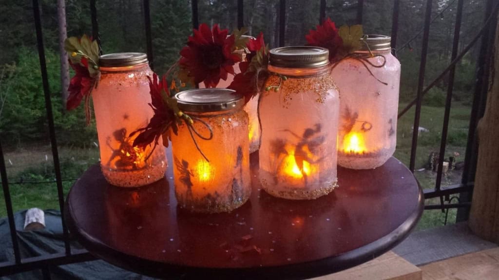 Fairies in a Jar Lantern