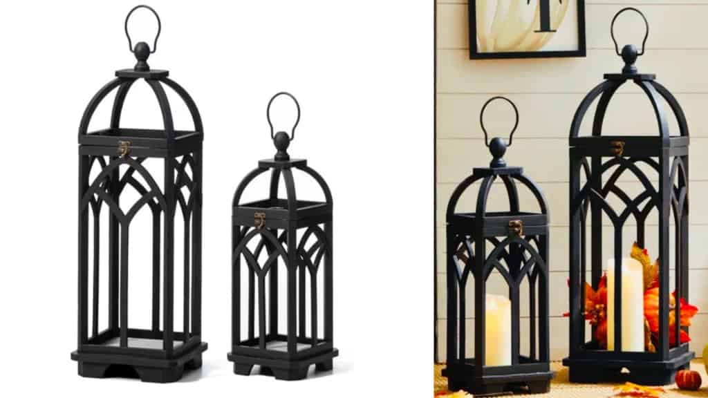 Farmhouse Church Window Tabletop Lanterns