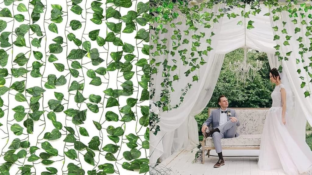 Faux Ivy Leaf Garland Set