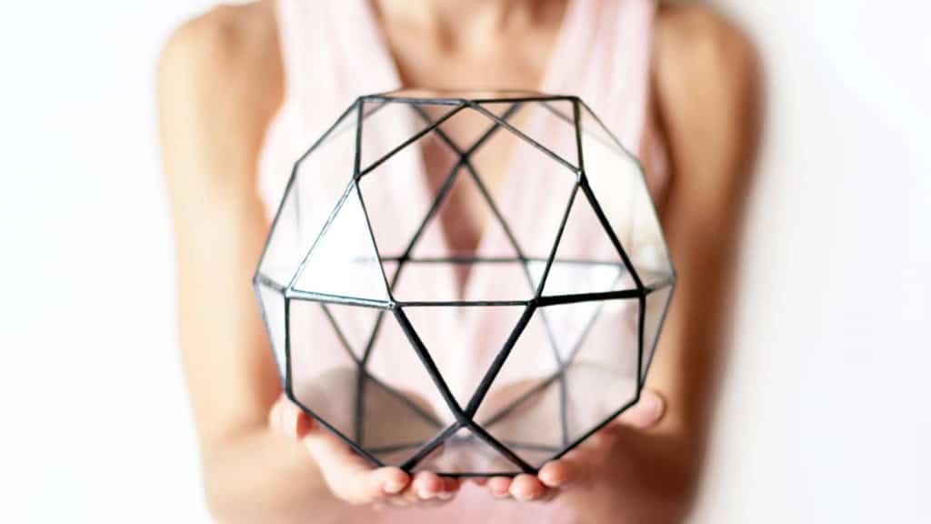 Geometric Glass Terrarium Vase