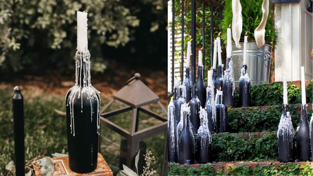 Gothic Hand-Dripped Wax Bottle