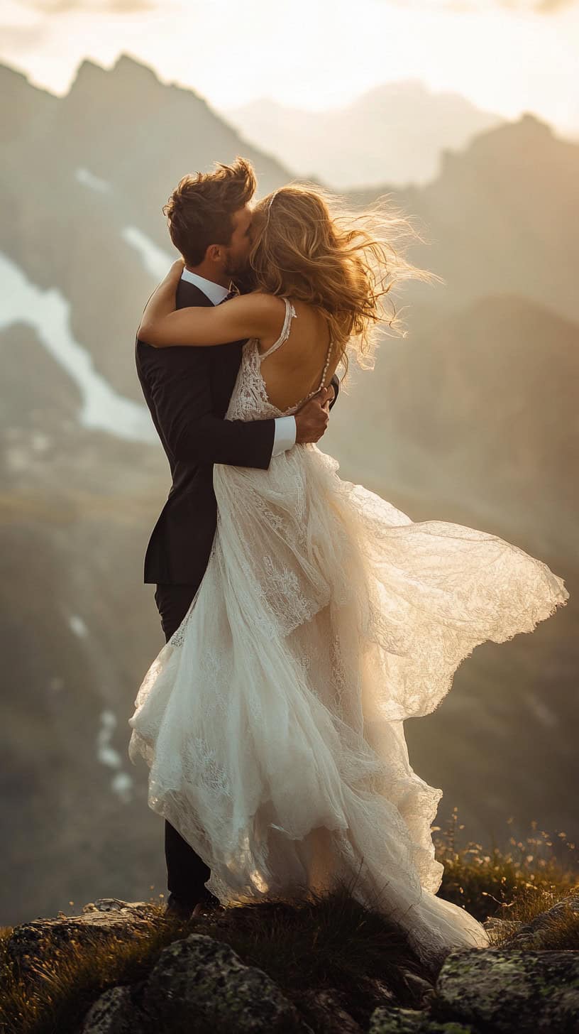 Groom Lifting Bride