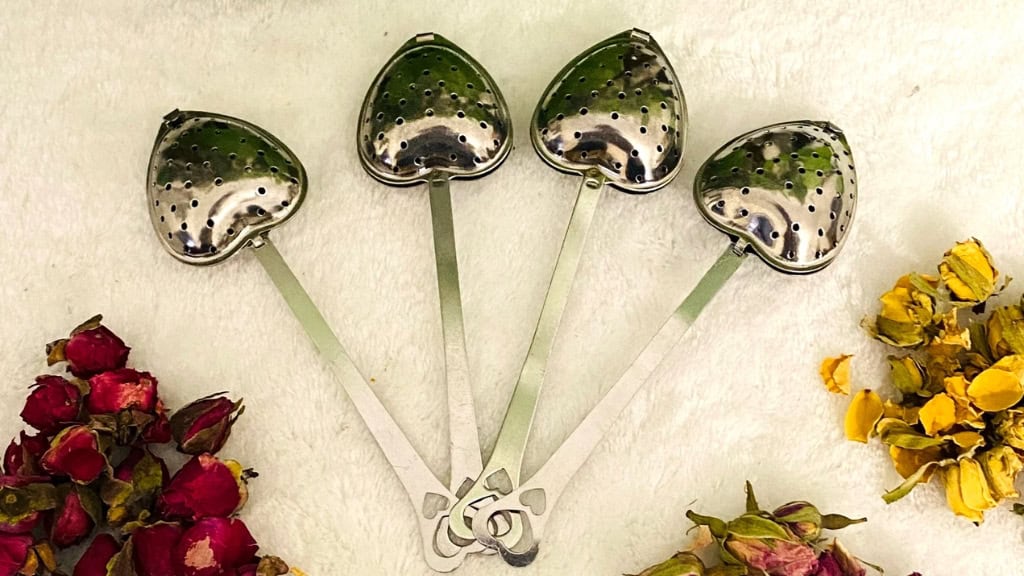 Heart-Shaped Personalized Tea Strainer Spoon
