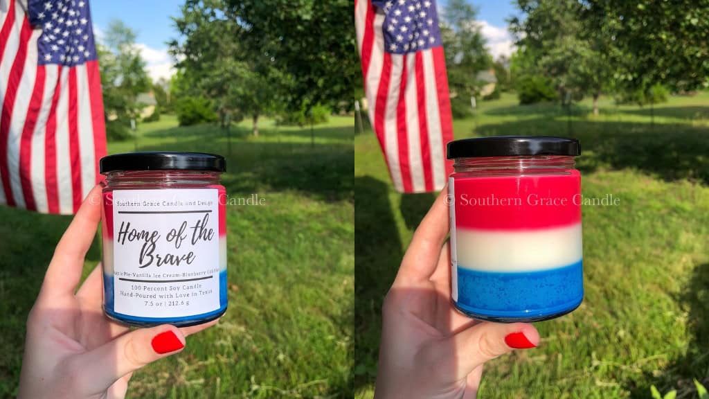 Home of the Brave Patriotic Soy Candle