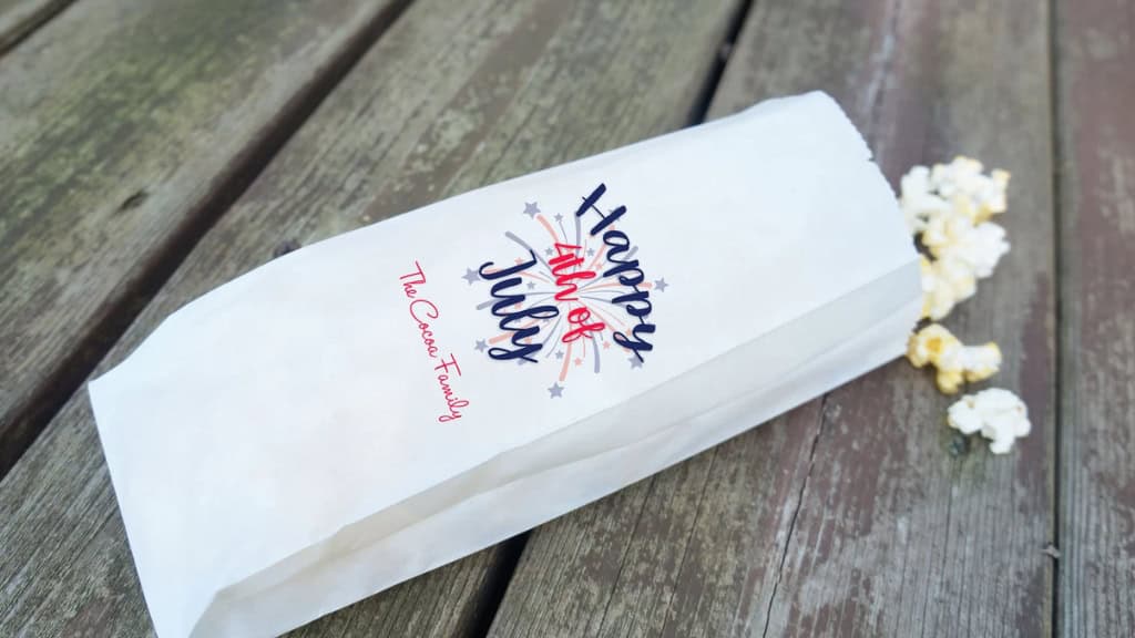 Independence Day Grease-Resistant Popcorn Bags