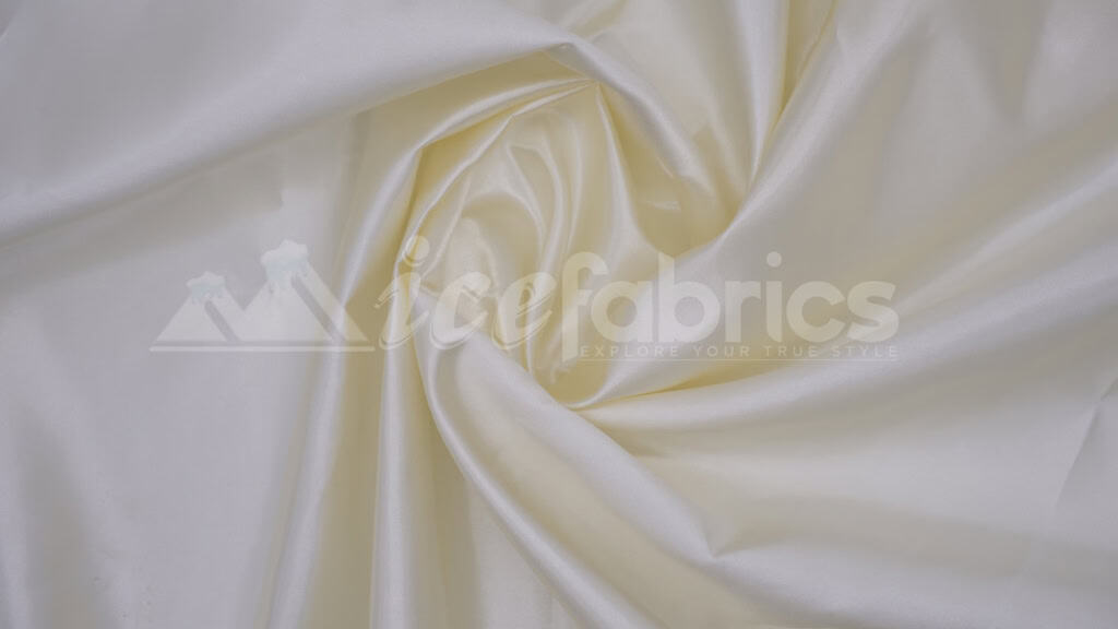 Ivory Silky Bridal Satin Fabric 60" Wide