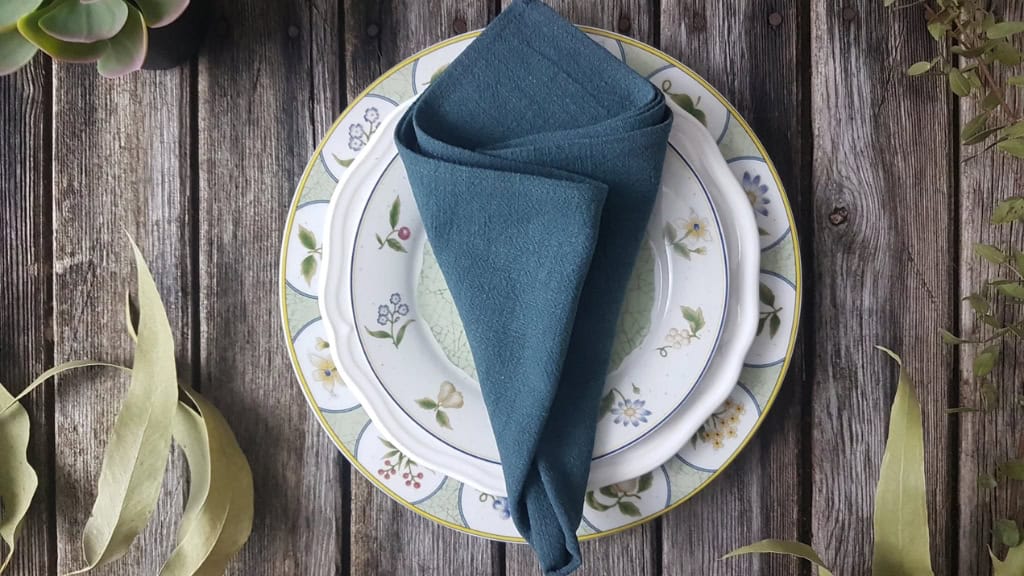 Jade Green Linen Napkins