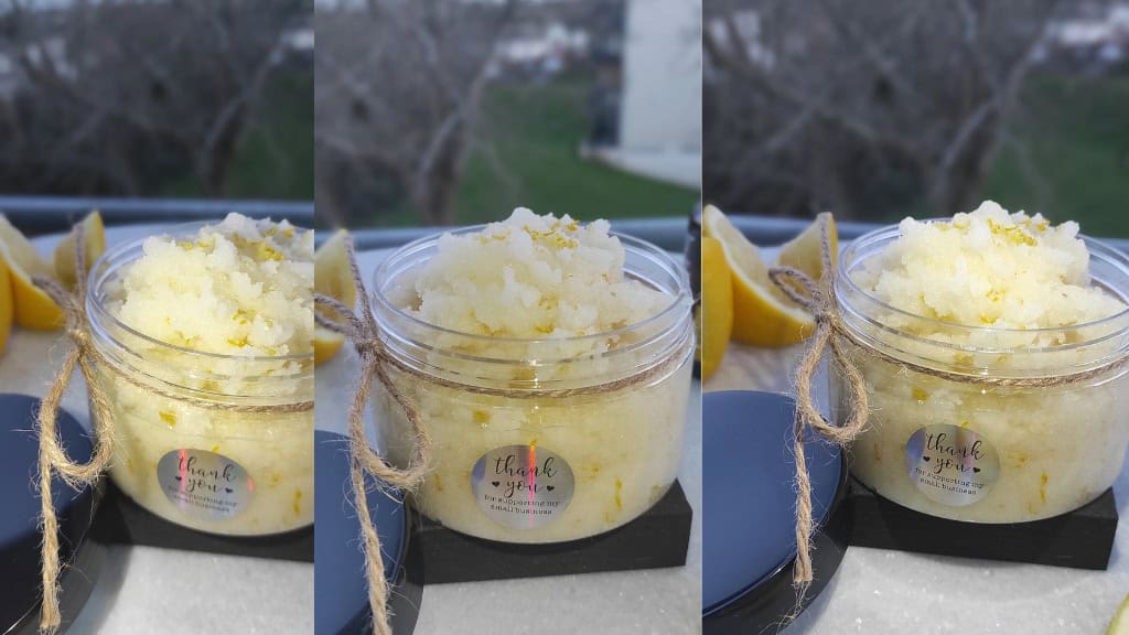 Lemon Sugar Scrub for Smooth Skin