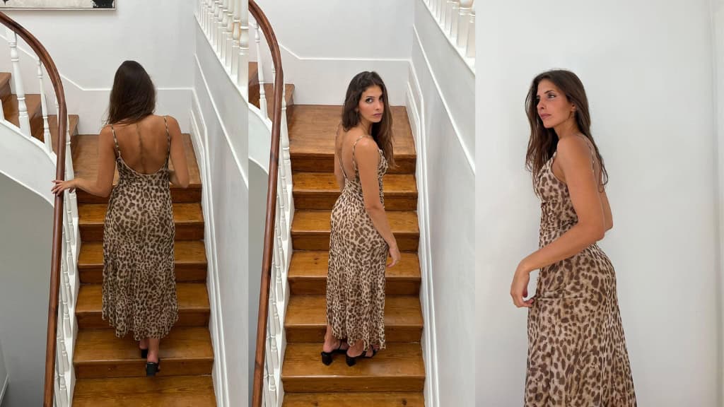 Leopard Print Maxi Dress
