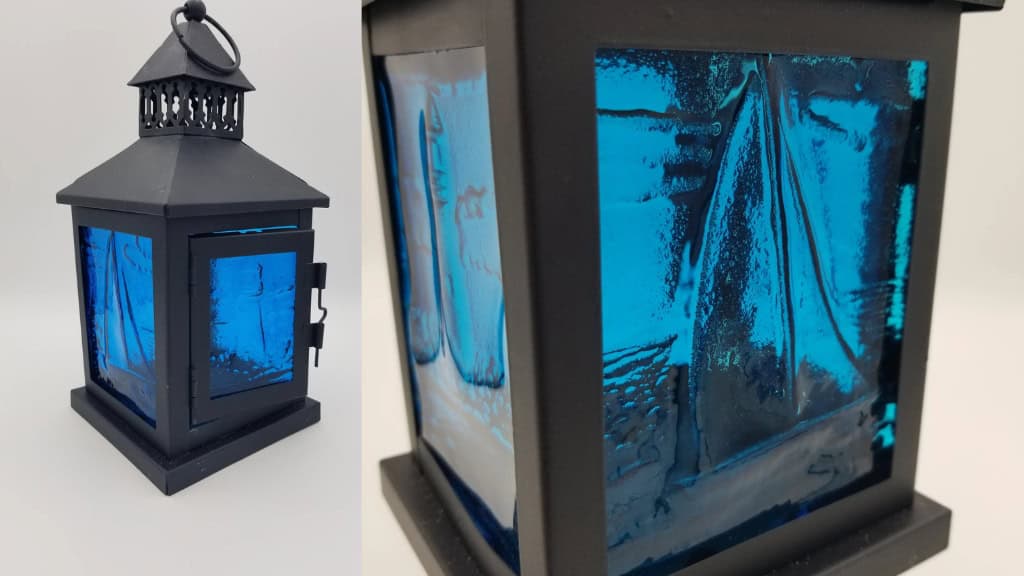 Life on the Water Ocean-Themed Glass Lantern