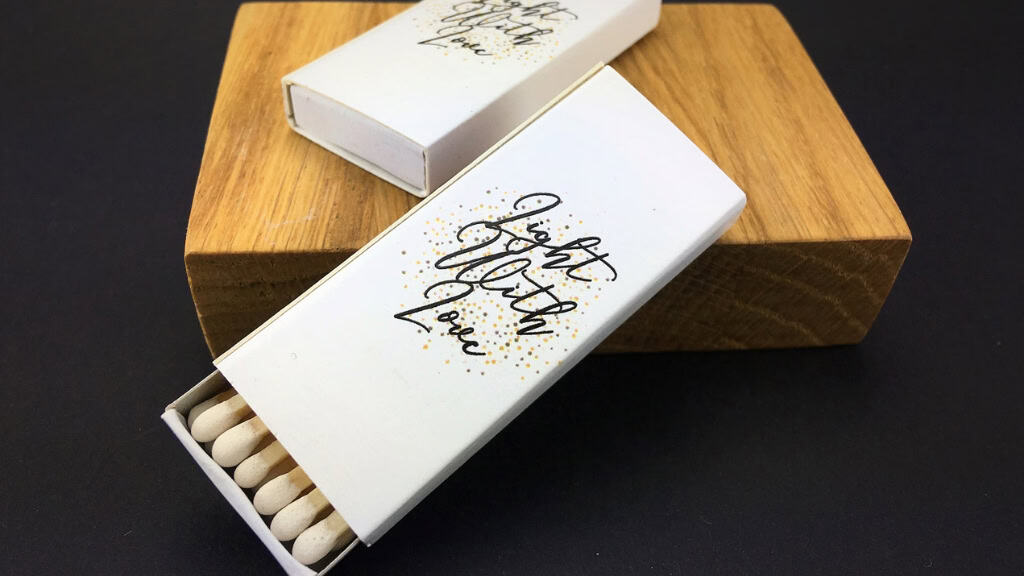 Light With Love Personalized Matchboxes