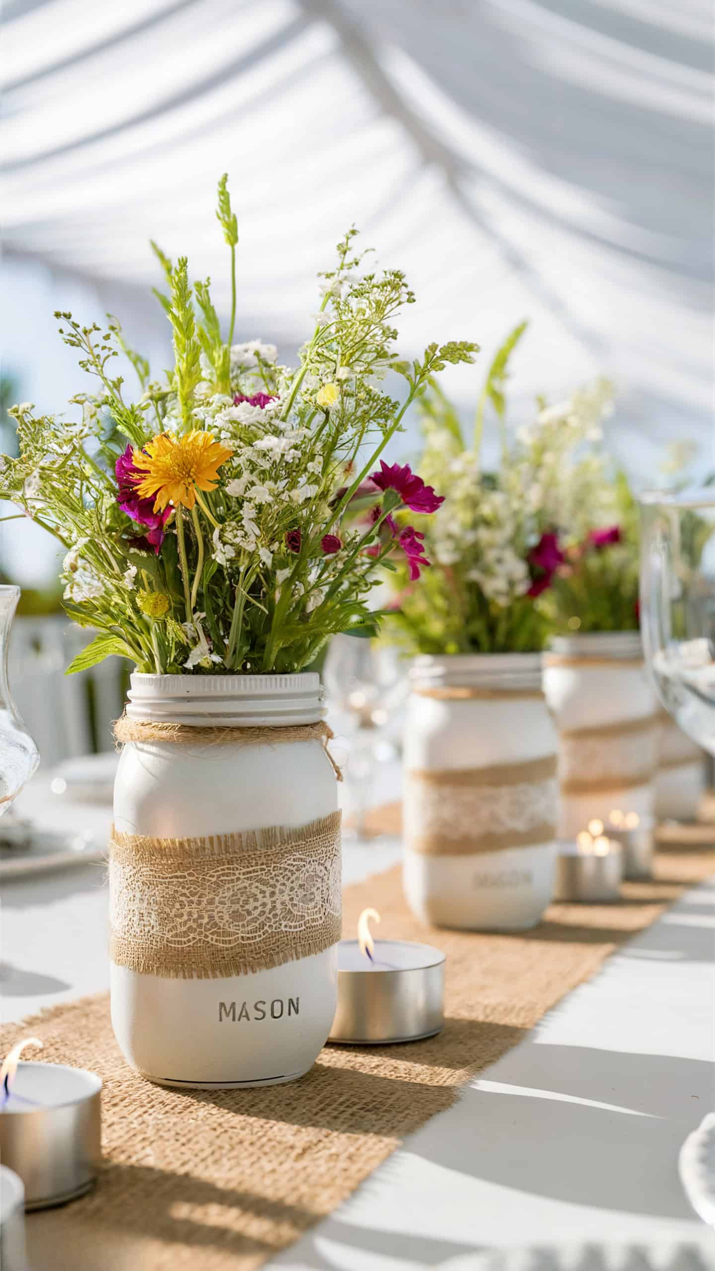 Mason Jar Centerpieces
