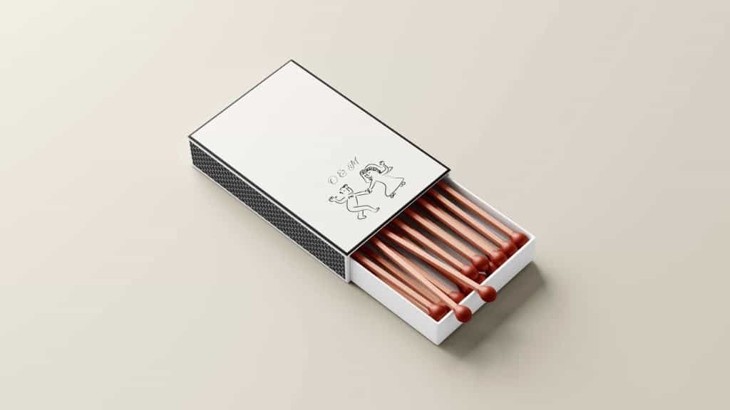 Matchbox Wedding Favors with Custom Labels