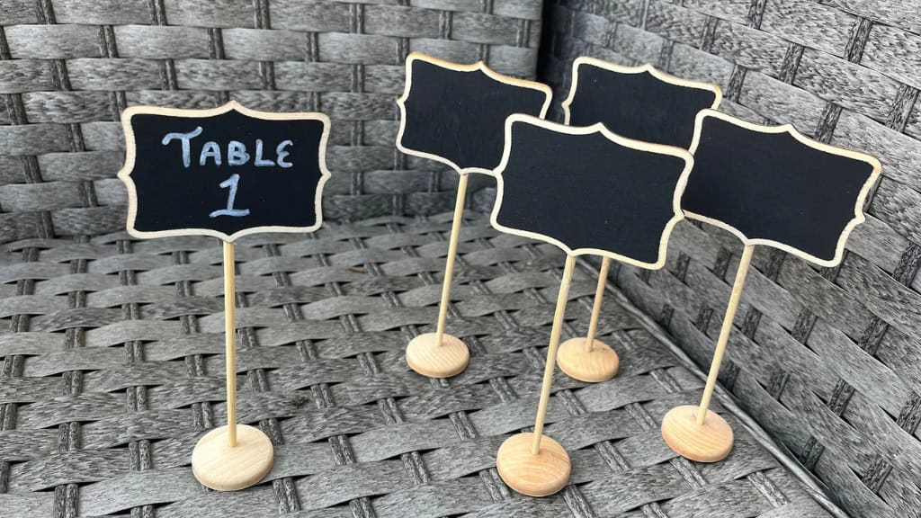 Mini Chalkboard with Stand
