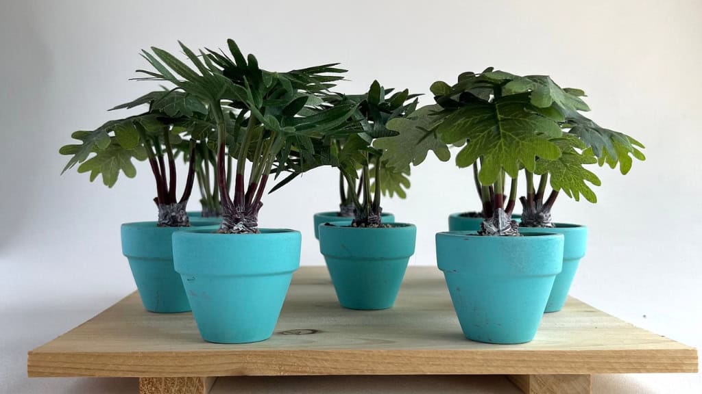 Mini Potted Artificial Plant Decor