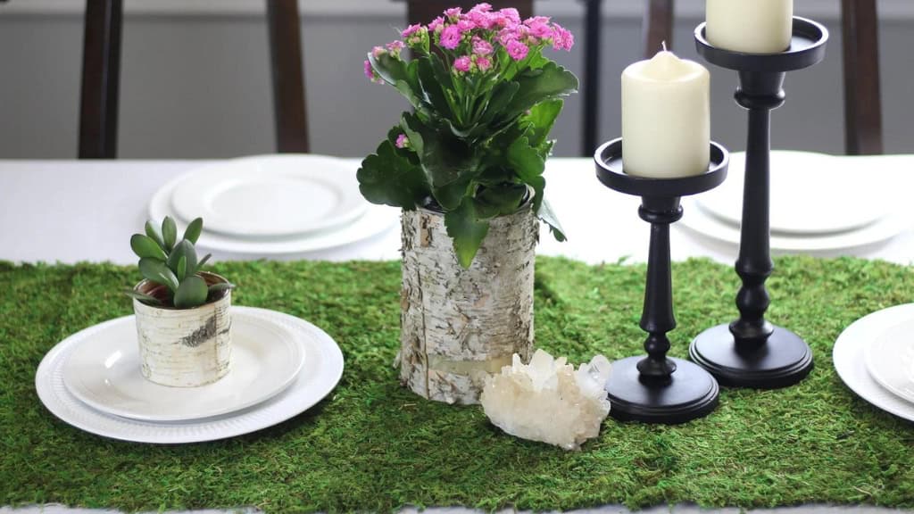 Moss Table Runner Mat