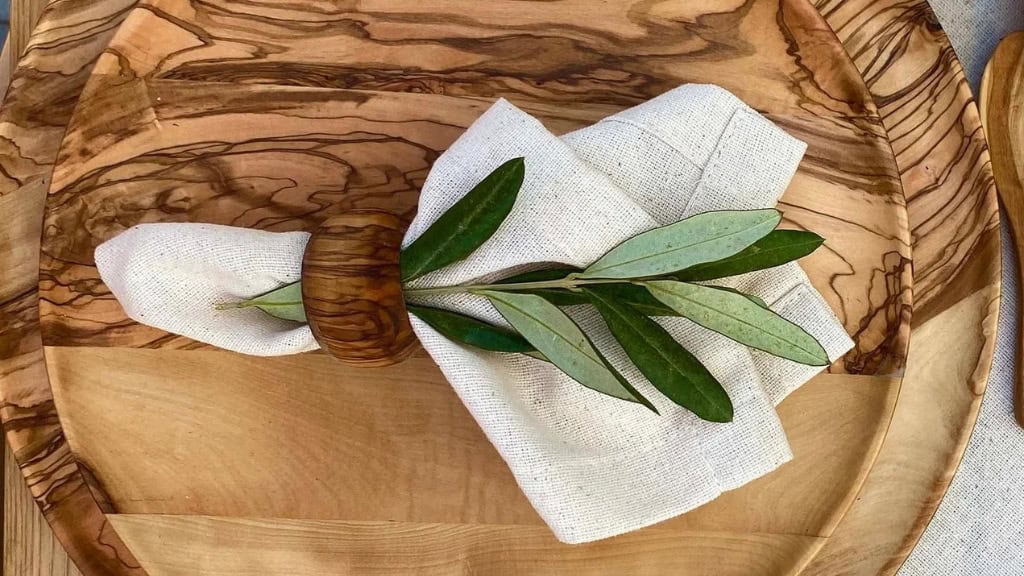 Olive Wood Napkin Ring
