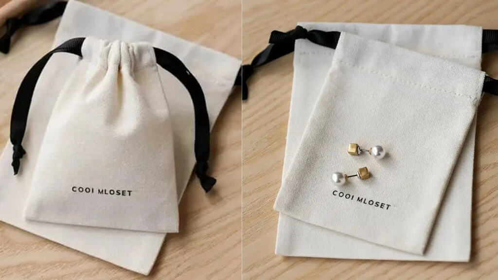 Organic Cotton Drawstring Bags - Set of 100