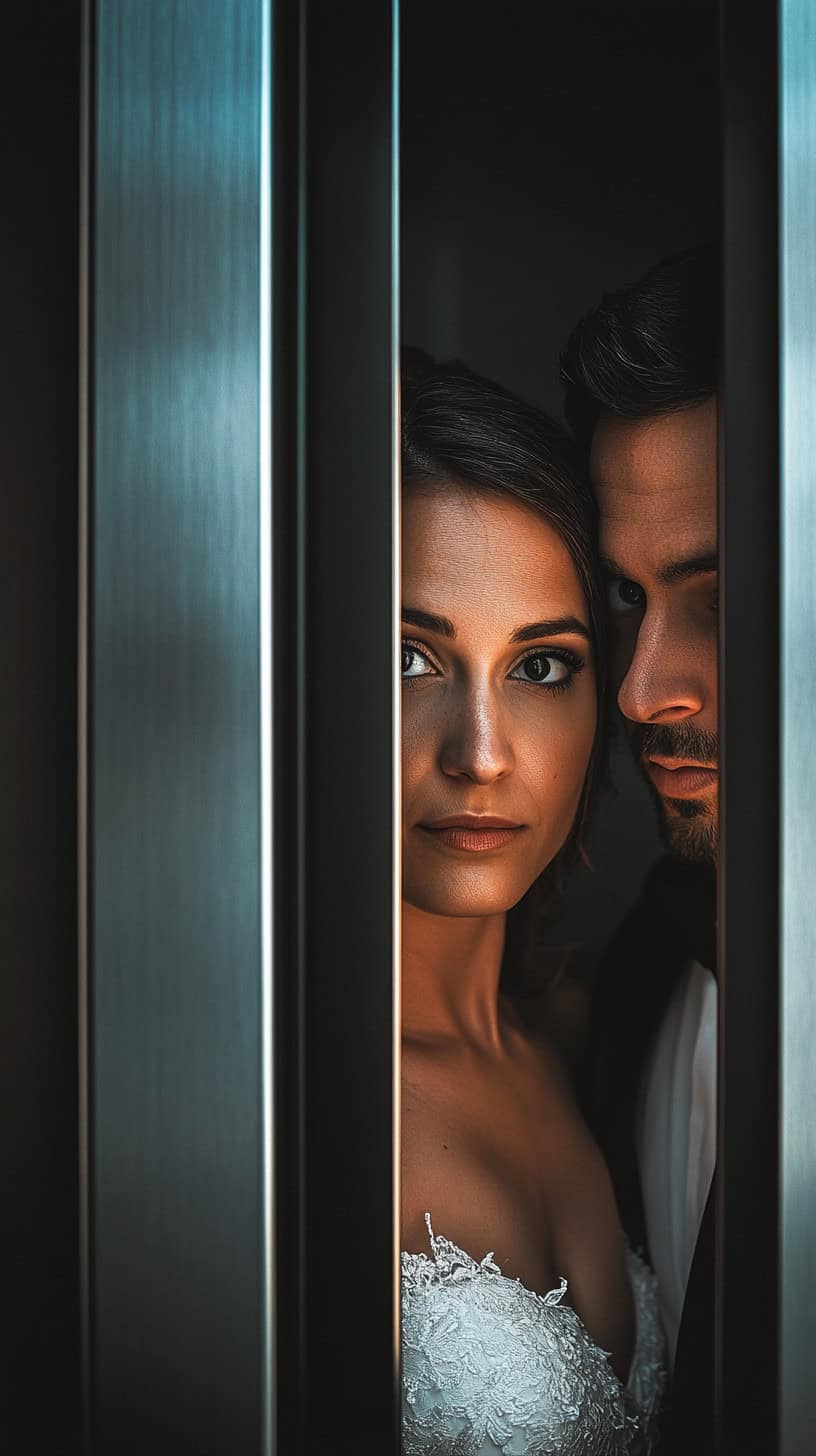Peeking Through Elevator Doors