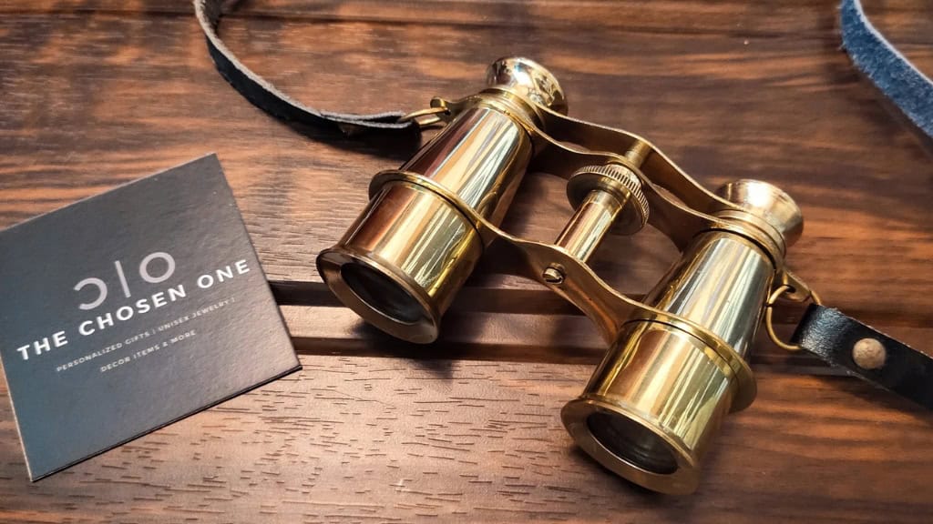 Personalized Brass Binoculars