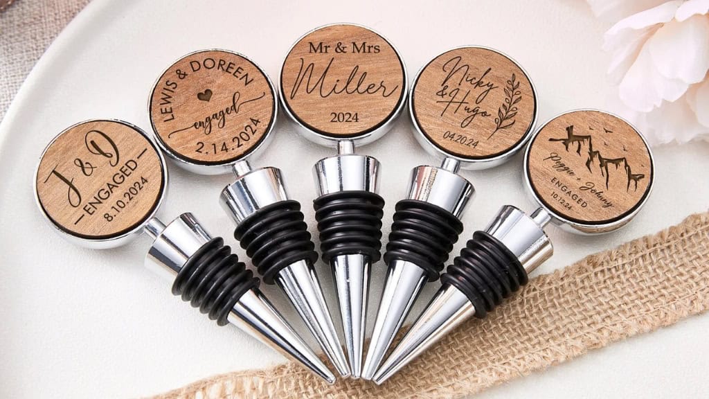 Personalized Engagement Wine Stopper