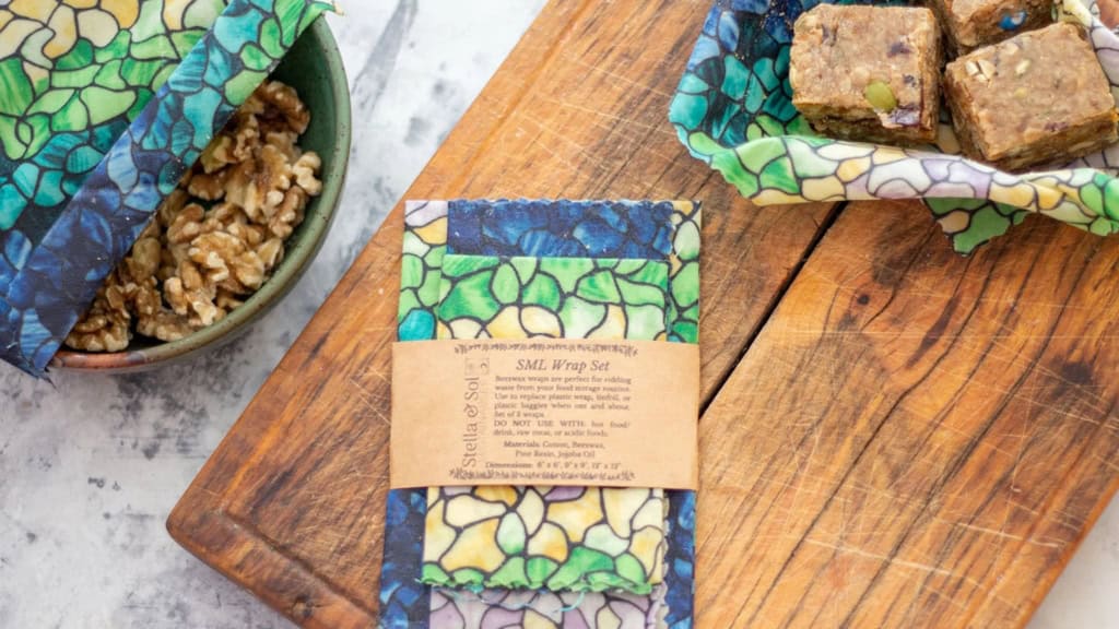 Stained Glass Beeswax Food Wrap Set