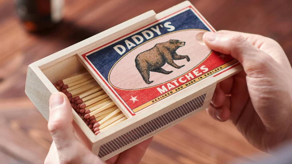 Personalized Vintage-Style Matchbox