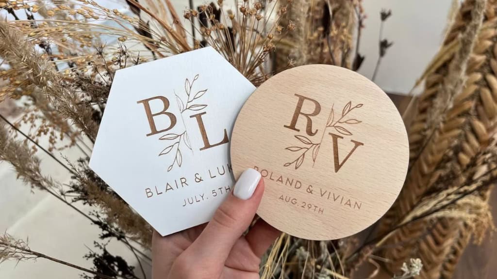 Personalized Wedding Coaster Favors