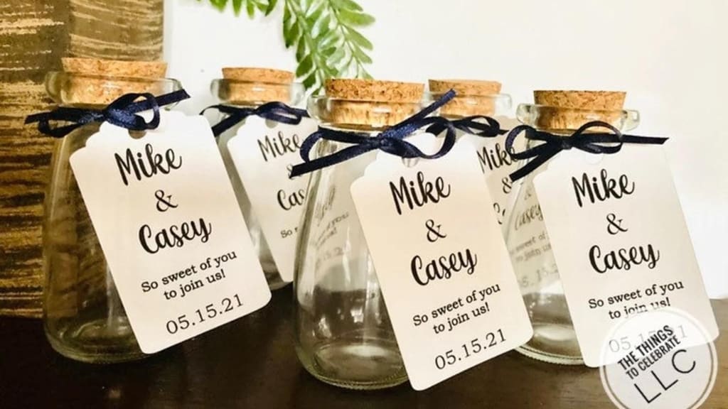 Personalized Wedding Favor Jars
