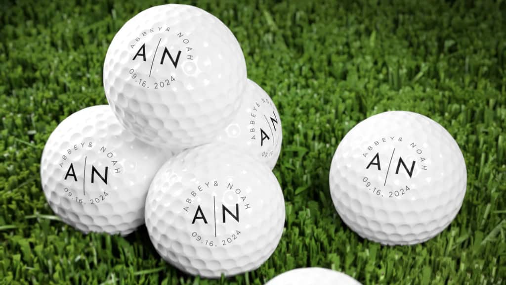 Personalized Wedding Golf Ball Favors