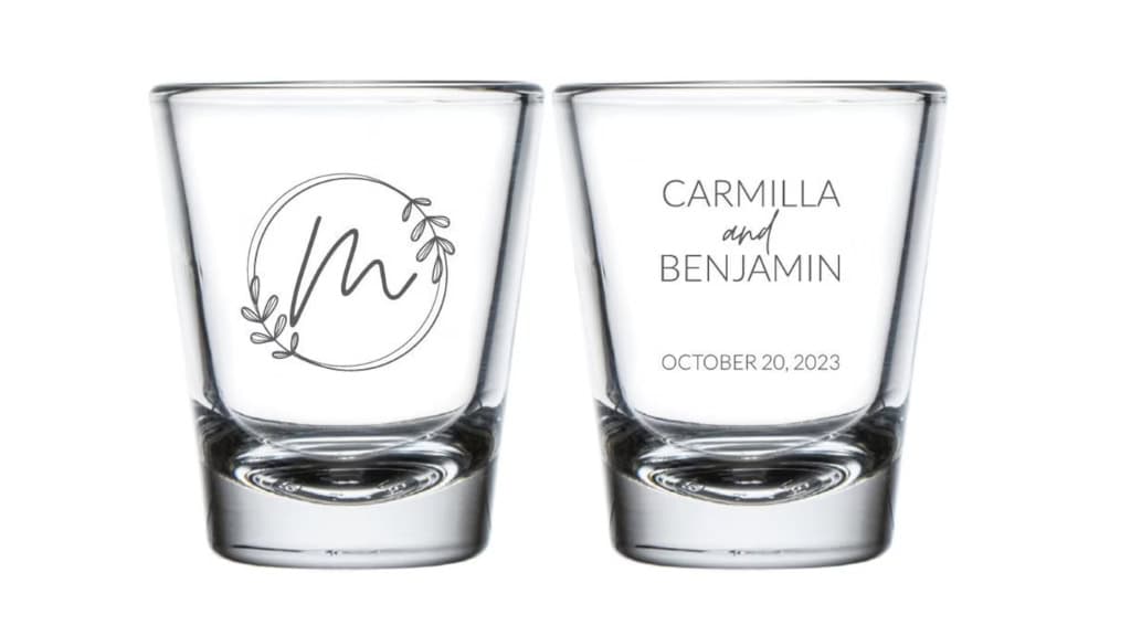 Personalized Wedding Shot Glasses
