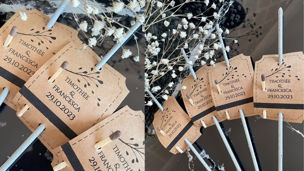 Personalized Wedding Sparkler Tags